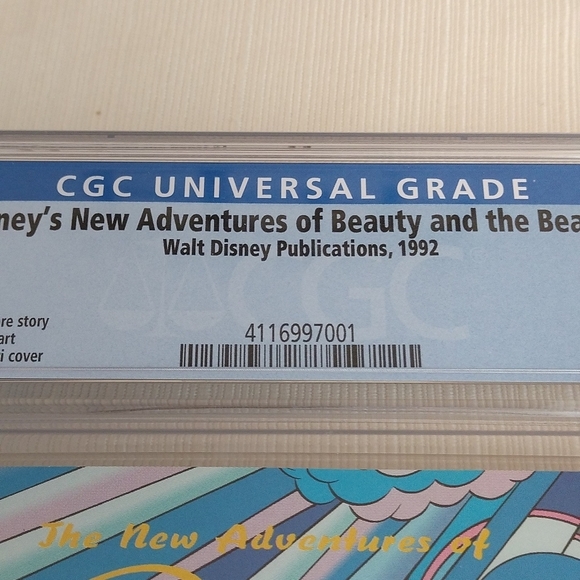 Disney's New Adventures of Beauty & The Beast CGC Graded 9.4 White Pages - Picture 4 of 11